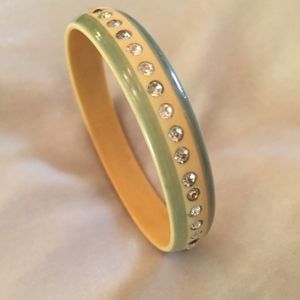 Vintage Rhinestone Celluloid Bakelite Bracelet